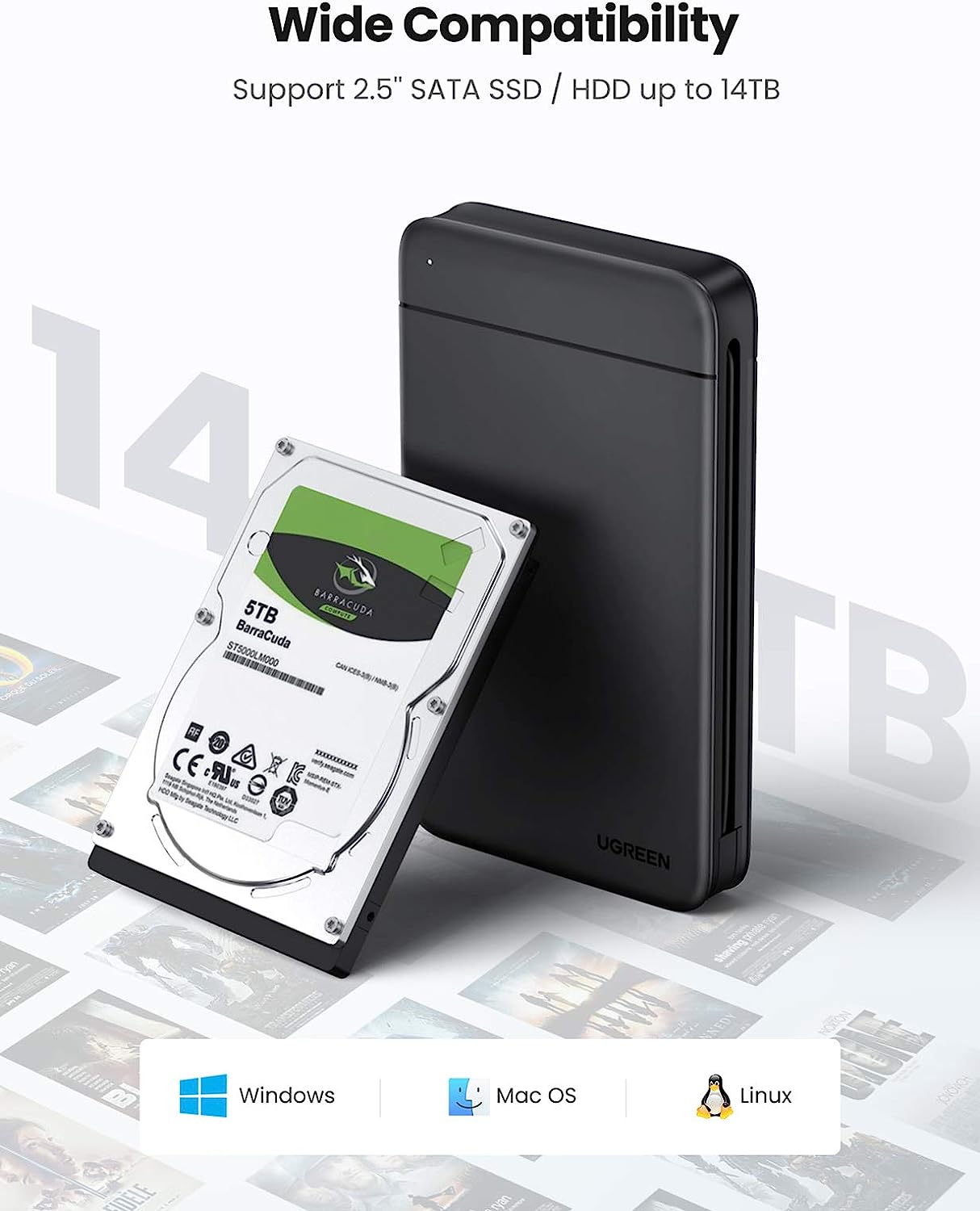 UGREEN USB C Hard Drive Enclos - đánh giá và giá Sata Ssd